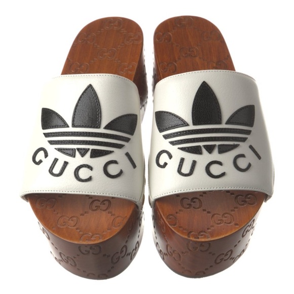 Gucci x Adidas Platform Slides - Picture 1 of 5